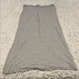 H&M Basics Gray Maxi Skirt